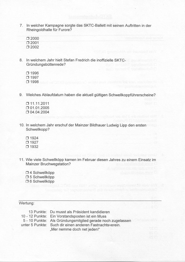 Der ultimative Schwellkopp-Test